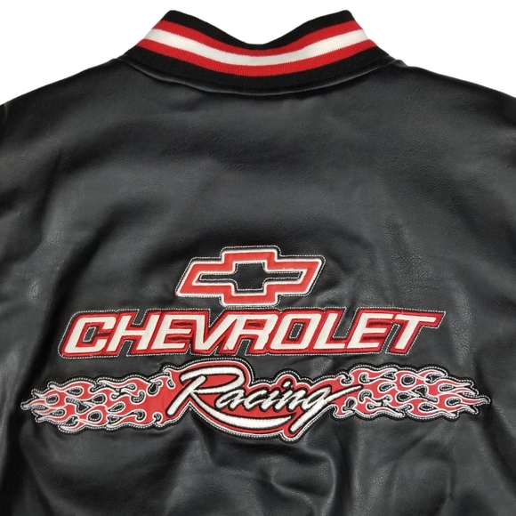 NWT Steve and Barry's Chevrolet Racing Bomber Letterman Jacket Men's Size Large - Picture 6 of 16